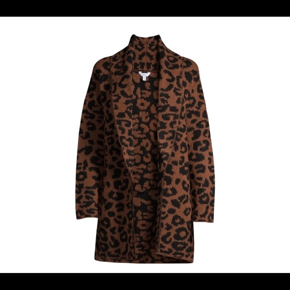 Time & Tru Leopard cardigan - Picture 3 of 6